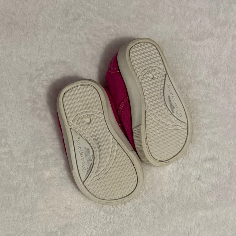 Faded Glory baby size 3 magenta pink slip on shoes